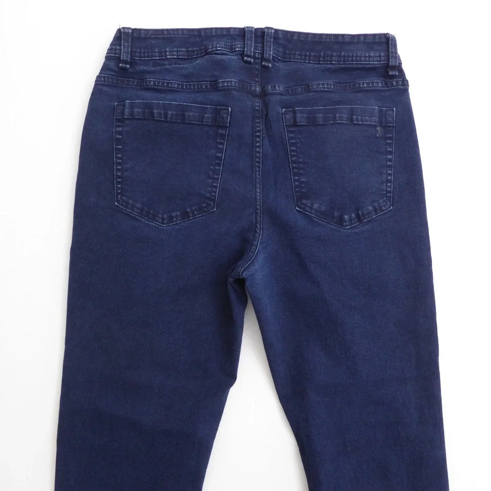 The Perfect Jean Mens Slim Thick Jeans Dark Blue Stretch 34x32 (32x30 Measured)